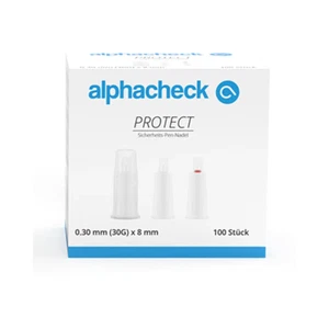alphacheck PROTECT Pluma Seguridad Aguja 30G x 8m| Pack (100 Unidades) - Imagen 1 de 1
