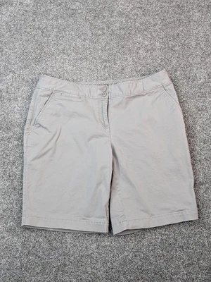 Tommy Bahama Pantalones Cortos Mujer 4 Gris Informal Chino Elástico Algodón Spandex Bolsillos Foto 1 de 4