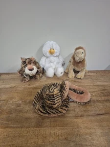 Lot Of 4 Webkinz Snake, Snowman , Camel Leopard NO CODE - Picture 1 of 11