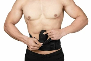 Fascia legante stomaco addominale riduzione ernia supporto vita tutore medico 5IN - Foto 1 di 4