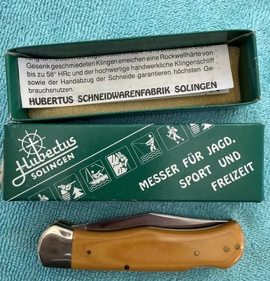 Hubertus Solingen складной нож, Micarta новый в коробке - Изображение 1 из 4