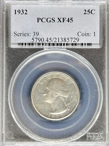 1932 Washington Quarter XF45 PCGS (#PA21385729) - Picture 1 of 2