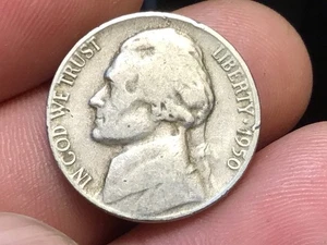 1950-D Denver Mint Jefferson Nickel, 1 Münze - Bild 1 von 2