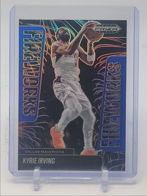 KYRIE IRVING 2024-25 PANINI PRIZM NEGRO FUEGOS ARTIFICIALES AZUL MAVERICKS Q4832 Foto 1 de 2