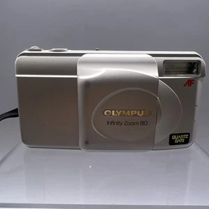 Olympus Infinity Zoom 80 Point and Shoot AF 38-80mm Film Camera D39 - Afbeelding 1 van 8