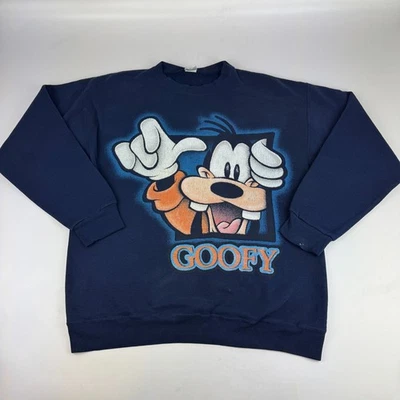 Catálogo Disney De Colección Para Hombres Talla XL Goofy Sudadera Cuello Redondo Hecha en EE. UU. *Leer Foto 1 de 4