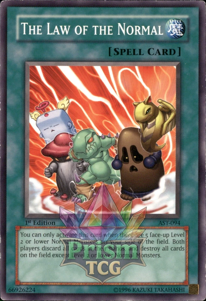 1st Ed The Law of the Normal AST-094 Yugioh - Image 1 of 1