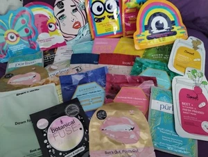 Mystery Box Of Beauty Masks ~ Face ~ Eyes ~ Lips ~ Hand ~ Feet ~ Hair ~ 10 Masks - Picture 1 of 1