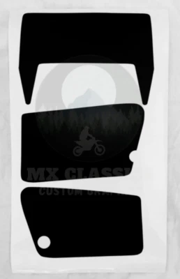 Calcomanías gráficas negras Honda XL 250R 1984, 1985, 1986, 1987 Foto 1 de 4