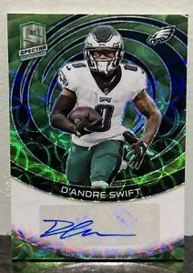 2023 Spectra Football D'andre Swift Green Scope Auto /35 Bears - Picture 1 of 2