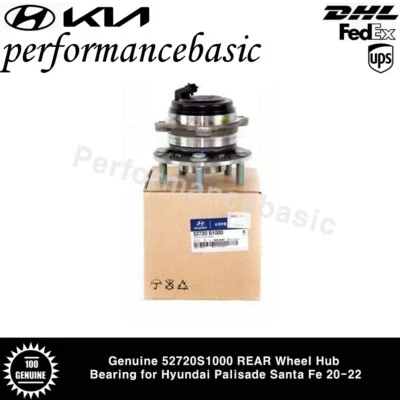 Genuine 52720S1000 REAR Wheel Hub Bearing for Hyundai Palisade Santa Fe 20-22 - Изображение 1 из 3