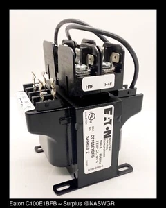 Transformador de control industrial Eaton C0100E1BFB tipo MTE ~ Excedente sin usar - Imagen 1 de 5