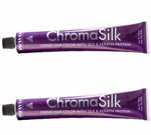 2 x Pravana ChromaSilk Creme Hair Color w/Silk & Keratin Proteins - 4N - Picture 1 of 1