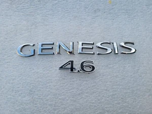 09 10 11 12 13 14 HYUNDAI GENESIS 4.6 SEDAN REAR EMBLEM LOGO BADGE SIGN OEM - Picture 1 of 1