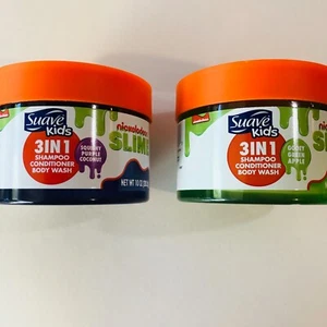 2 Nickelodeon SLIME Suave Kids 3-1 Shampoo, Conditioner and Body Wash 20 oz NEW - Picture 1 of 16