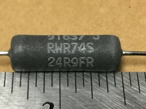 (1 PC)  DALE  RWR74S24R9FR  Wirewound Resistor  5W  24.9OHM  1% +/- - Picture 1 of 2