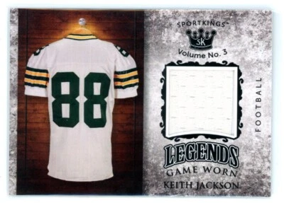 2022 Sportkings Volume #3 Legends Game Worn GU Jersey Keith Jackson - Image 1 of 2