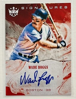 2018 Panini Diamond Kings DK Signatures Wade Boggs #S-WB Auto Boston Red Sox - Image 1 of 2