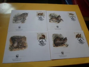 Portugal 1988 Wwf Pardelluchs 4 FDC First Day Covers - Picture 1 of 1