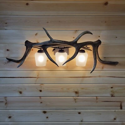 Real Elk Antler Wall Light  - Image 1 of 3