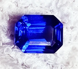 Loose Gemstone Natural Blue Sapphire 9.00+ Ct Radiant Shape Excellent Certified - Picture 1 of 6