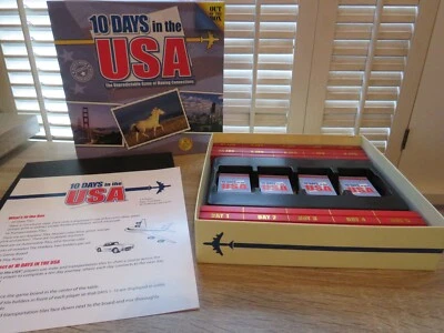 10 DAYS In The USA Board Game of Making Connections by OUT OF THE BOX ~ Complete - Image 1 of 4
