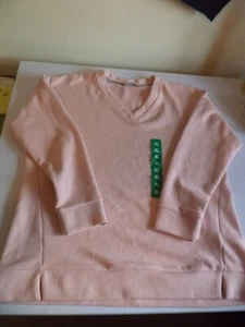 BNWT andrew marc Women's baby pink jumper pullover size xl size 18 20 - Picture 1 of 5