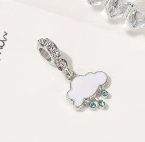Rain Cloud Charm European Charm bracelet charm - Picture 1 of 6