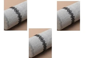 Restposten 11 schwarze Nylon Tattoo dehnbares Armband x 10 - neu in Paketen - Bild 1 von 1