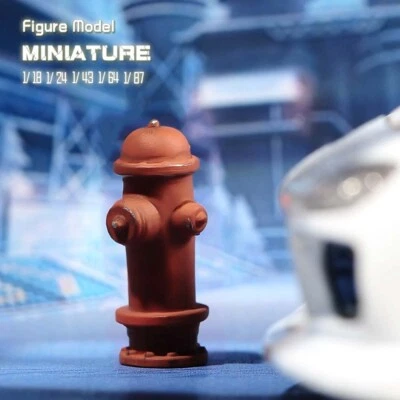 1/24 Scene Props Mini Fire Hydrant Miniature Figures Mini Doll Toy For Cars - Image 1 of 4