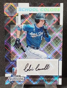 Corbin Carroll 2019 Panini Contenders Draft Picks colores escolares diamante automático/15 - Imagen 1 de 2