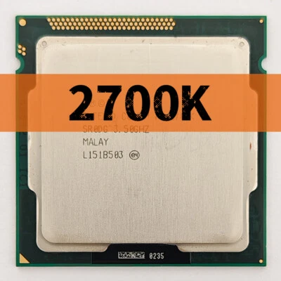 Intel Cores i7-2700K 3.5GHz SR0DG 4 Cores 8M Cache LGA 1155 CPU Processor - Image 1 of 3