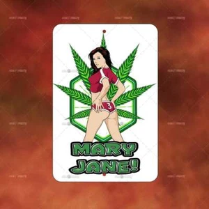 Mary Jane Pin up X sign Metal home room wall art gift decor weed marijunana A585 - Picture 1 of 1
