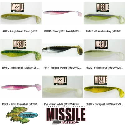 Missile Baits Shockwave Swimbait Any 5 Colors MBSW425 Soft Fishing Lures - Image 1 of 4