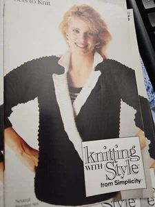 Vintage Knitting with Style Simplicity Pattern Booklet 0435 Jacket & Camisoles - Picture 1 of 4
