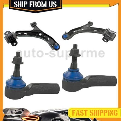For 2007-2010 Ford Mustang 5.4L Front Outer & Lower Complete Control Arm 4x Foto 1 de 4