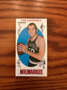 1969-70 Topps LEN CHAPPELL #68 Milwaukee Bucks Basketball - NICE CARD! - Picture 1 of 2