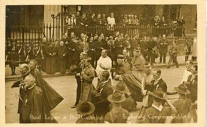 REAL PHOTO POSTCARD PROCESSION OF THE PAPAL LEGATE, EUCHARIST CONGRESS, DUBLIN 2 - Picture 1 of 2