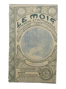LE MOIS JANUARY 1900 ALPHONSE MUCHA ORIGINAL MAGAZINE COVER - Imagen 1 de 2