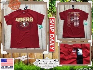 Genuine Majestic San Francisco 49ers Tshirt 2015 Season Schedule Red Men XL NEW - Picture 1 of 9