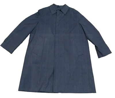 Abrigo de trinchera Towncraft vintage talla 44 regular para hombre gris pata de gallo quitar forro Foto 1 de 4