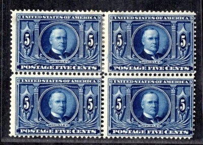 US 1904 LOUISIANA PURCHASE SC. #326 BLOCK OF 4 MINT HINGED FRESH COLOR NEAT PERF - Image 1 of 2