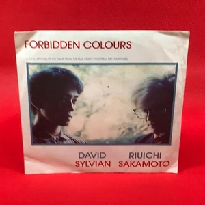 DAVID SYLVIAN & RIUICHI SAKAMOTO Forbidden Colours 1983 UK 7" vinyl single 45 - Picture 1 of 4