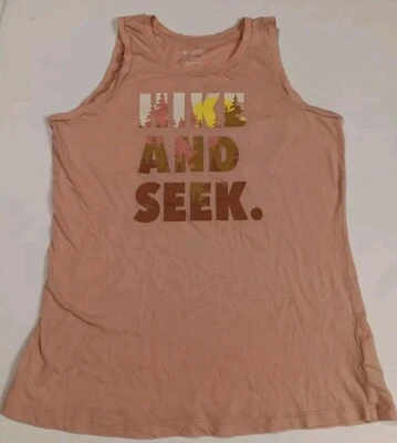 Womens Columbia Printed Tank Blouse Hiking Camping Fishing Outdoors Peach Pink - Image 1 of 4