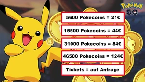 ⚡ Pokémon GO Coins | PTC ONLY | Pokecoins & Tickets | Cheap / Günstig ⚡ - Bild 1 von 1