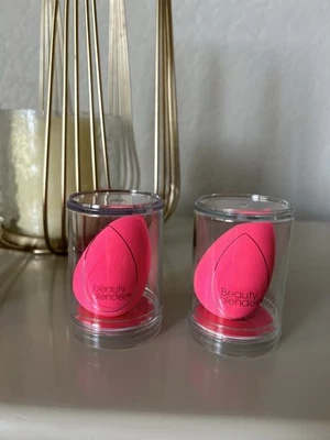 Beautyblender Original Esponja de Maquillaje Rosa Nueva En Caja Paquete de 2 Totalmente Nueva Foto 1 de 3