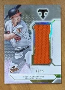 Camiseta deportiva 2018 Topps Triple Threads Trey Mancini Jumbo ¡Reliquia 27/09! Orioles SJR-TM2 - Imagen 1 de 2