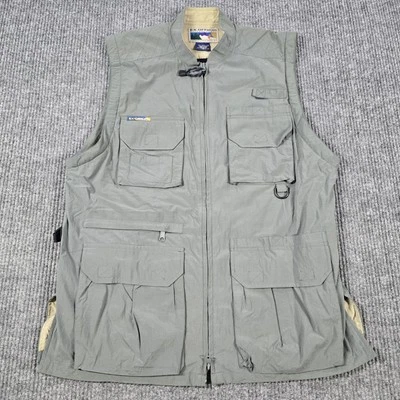 Chaleco de pesca ExOfficio para hombre mediano al aire libre viajes utilitarios bolsillos nailon senderismo Foto 1 de 4