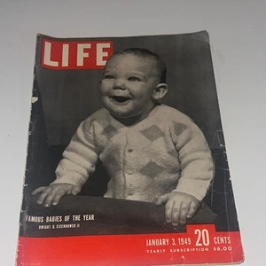 Life Magazine Famous Babies of the Year Dwight D. Eisenbower II January 3, 1949 - Bild 1 von 8