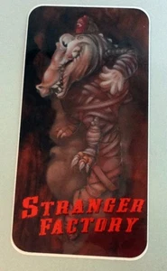 Arte adhesivo de fábrica extraño 3" x 6" arte moderno surrealista raro difícil de encontrar envío gratuito - Imagen 1 de 2